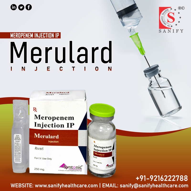 Meropenem Injection Manufacturer Supplier & PCD Franchise