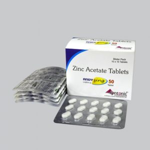 Zinc Acetate (as Dihydrate) 167.86mg eq to ele Zinc 50mg