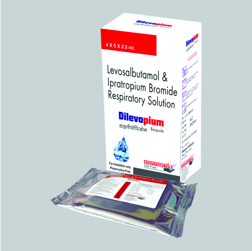 Ipratropium bromide 500 MCG+Levosalbutamol 1.25 MG /2.5ML