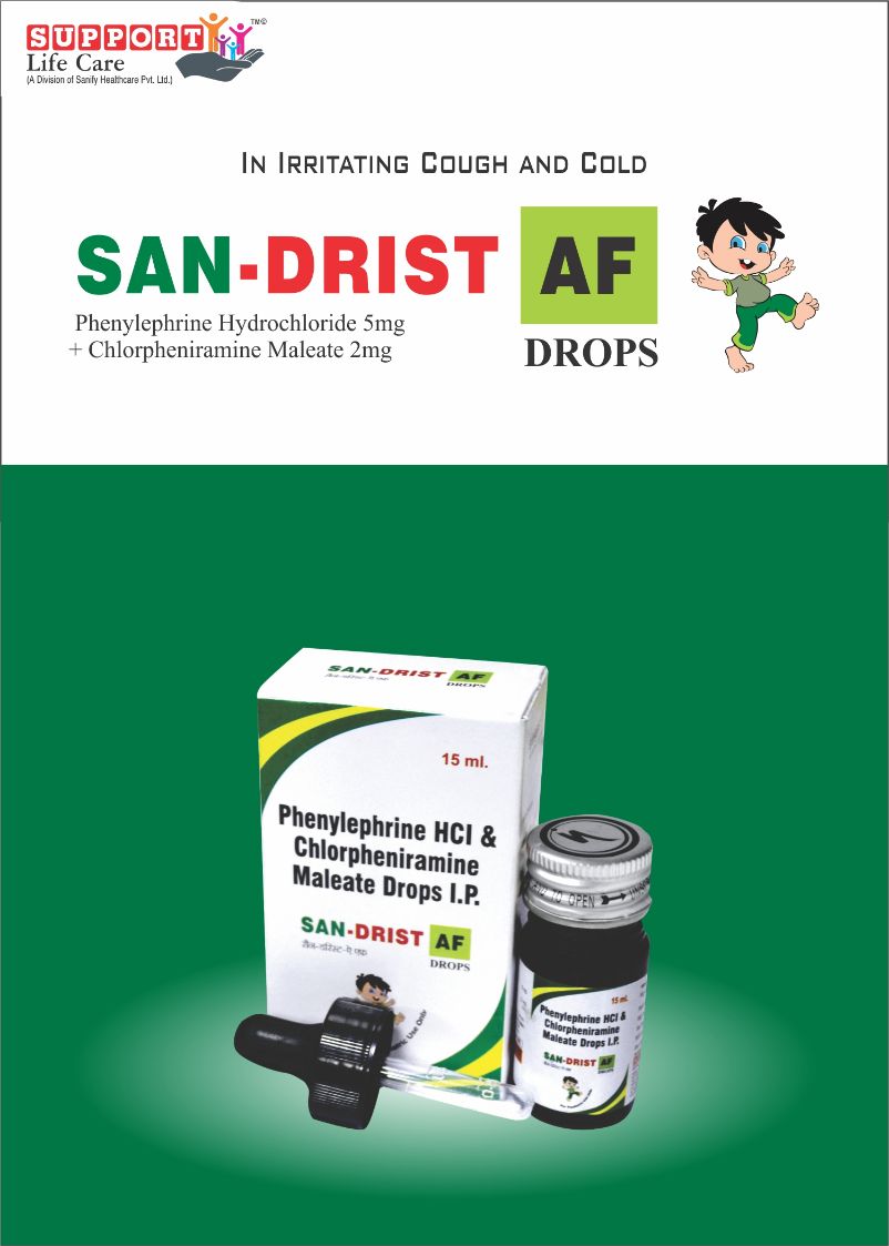 Phenylephrine 5mg +Chlorpheniramine maleate 2 MG Drops