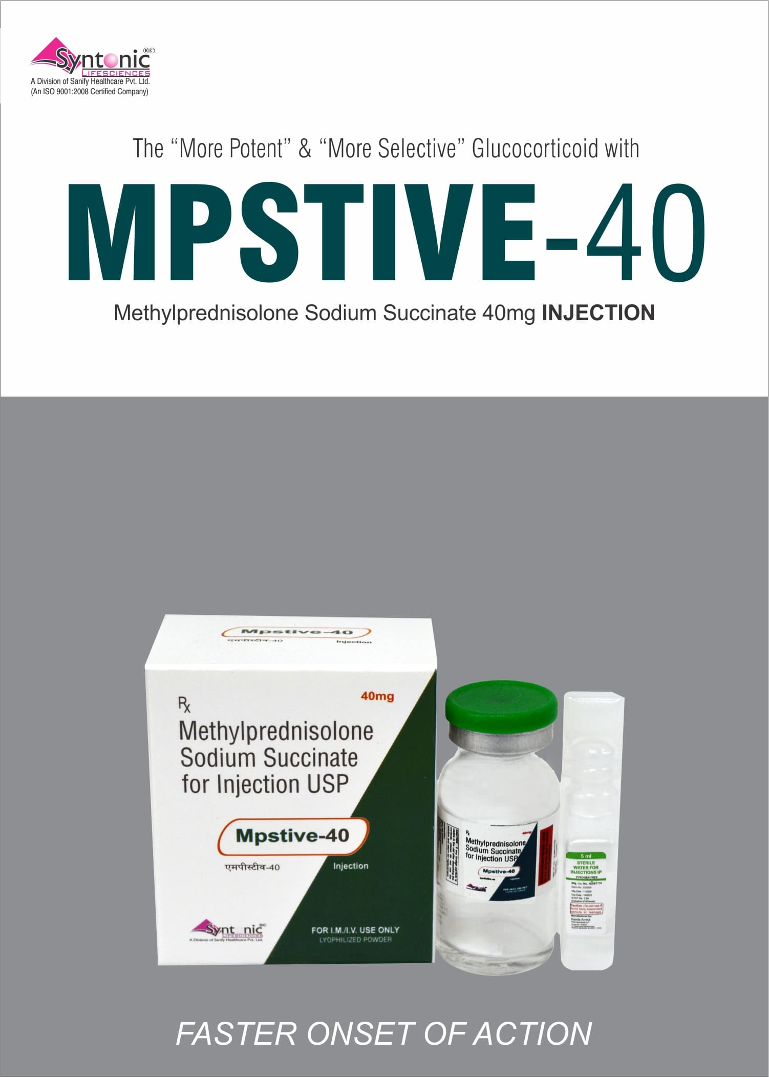 Methylprednisolone Sodium Succinate 40mg/ml