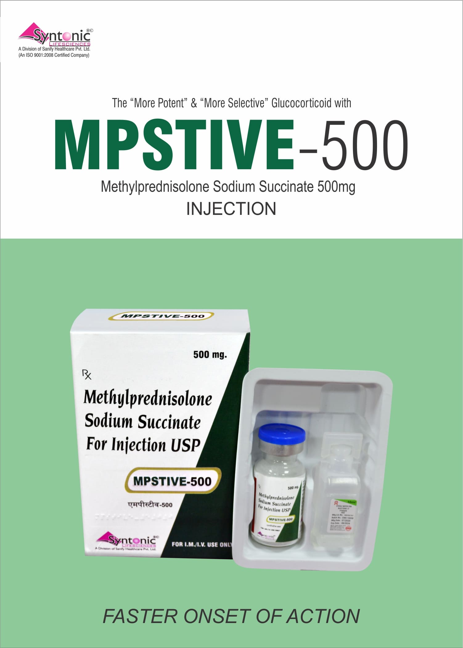 Methylprednisolone Sodium Succinate 500mg