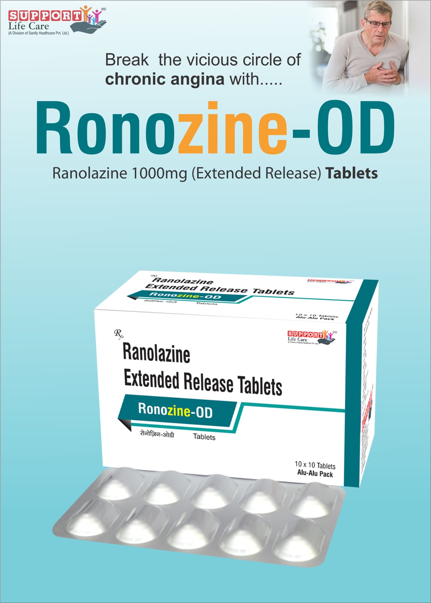 Ranolazin 1000 mg Er