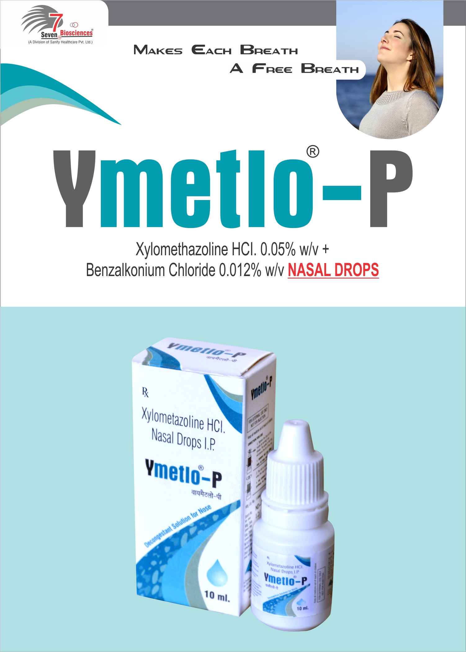 Xylometazoline Hydrochloride IP 0.05 W/V