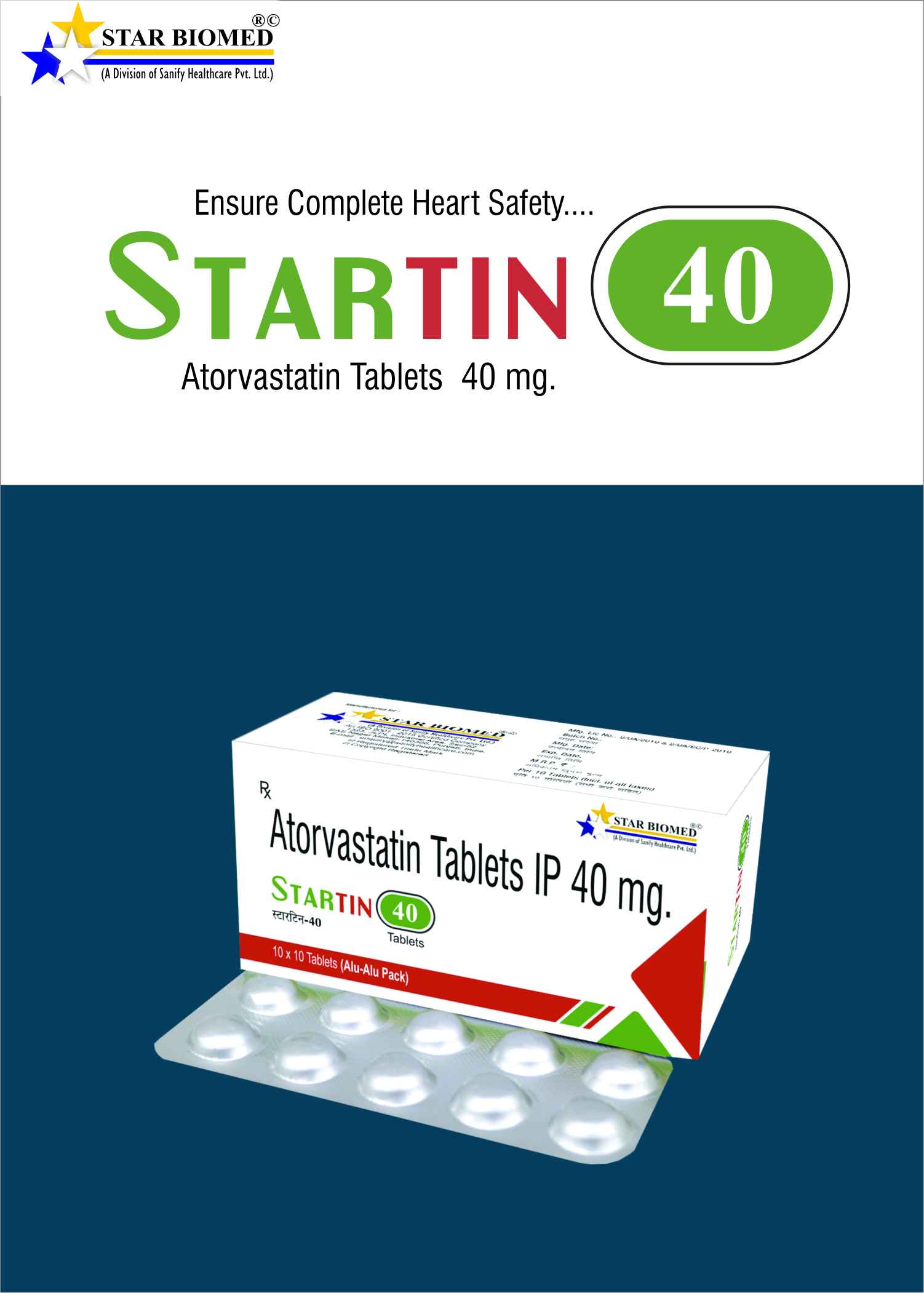 Atorvastatin 40mg Tablets  