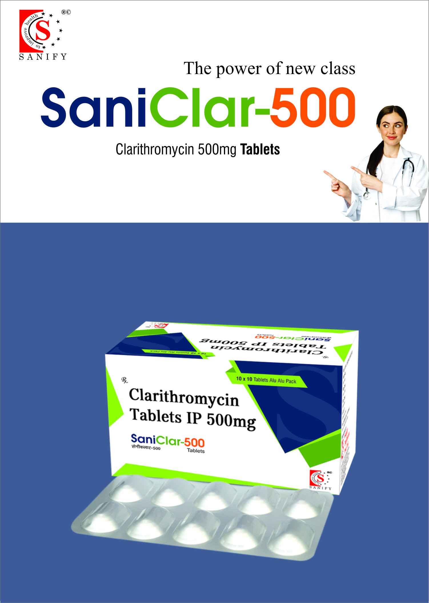 Clarithromycin 500mg Tablets 