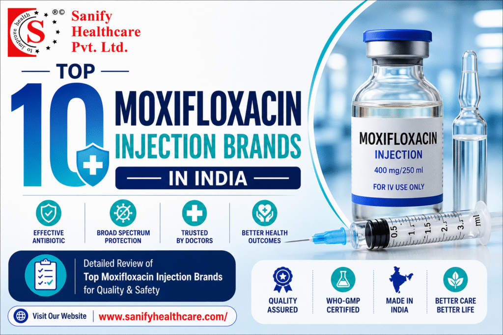 Top 10 Moxifloxacin Injection Brands in India